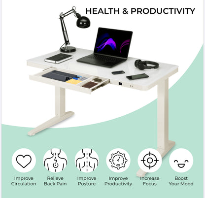 Height Adjustable Desk (Glass Top / Digital Desk)