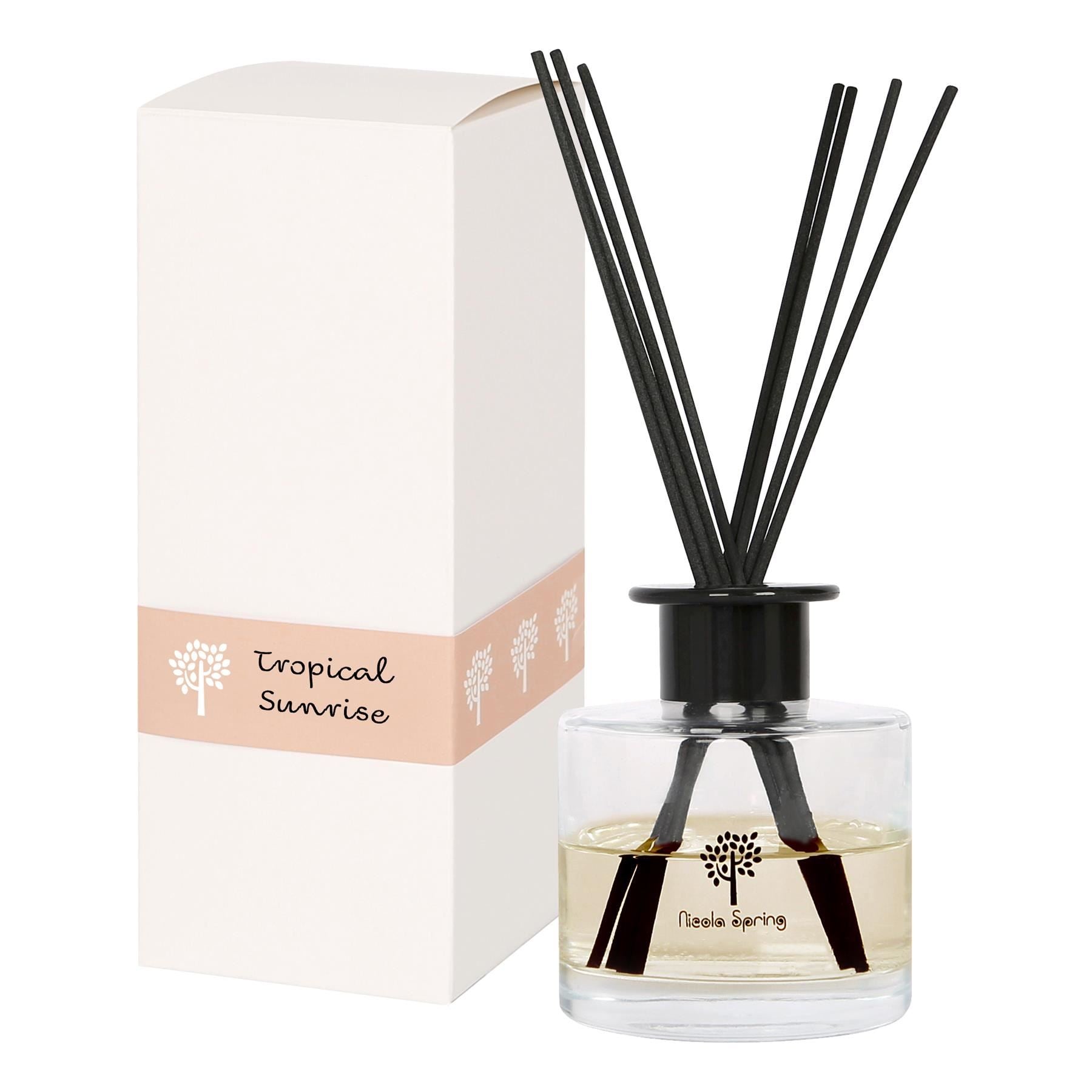 Tropical Reed Diffuser Glass Reed Diffuser - 200ml - Tropical Sunrise | Rinkit.com