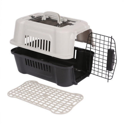 Hard-Sided Cat Carrier - Medium - Grey/Black