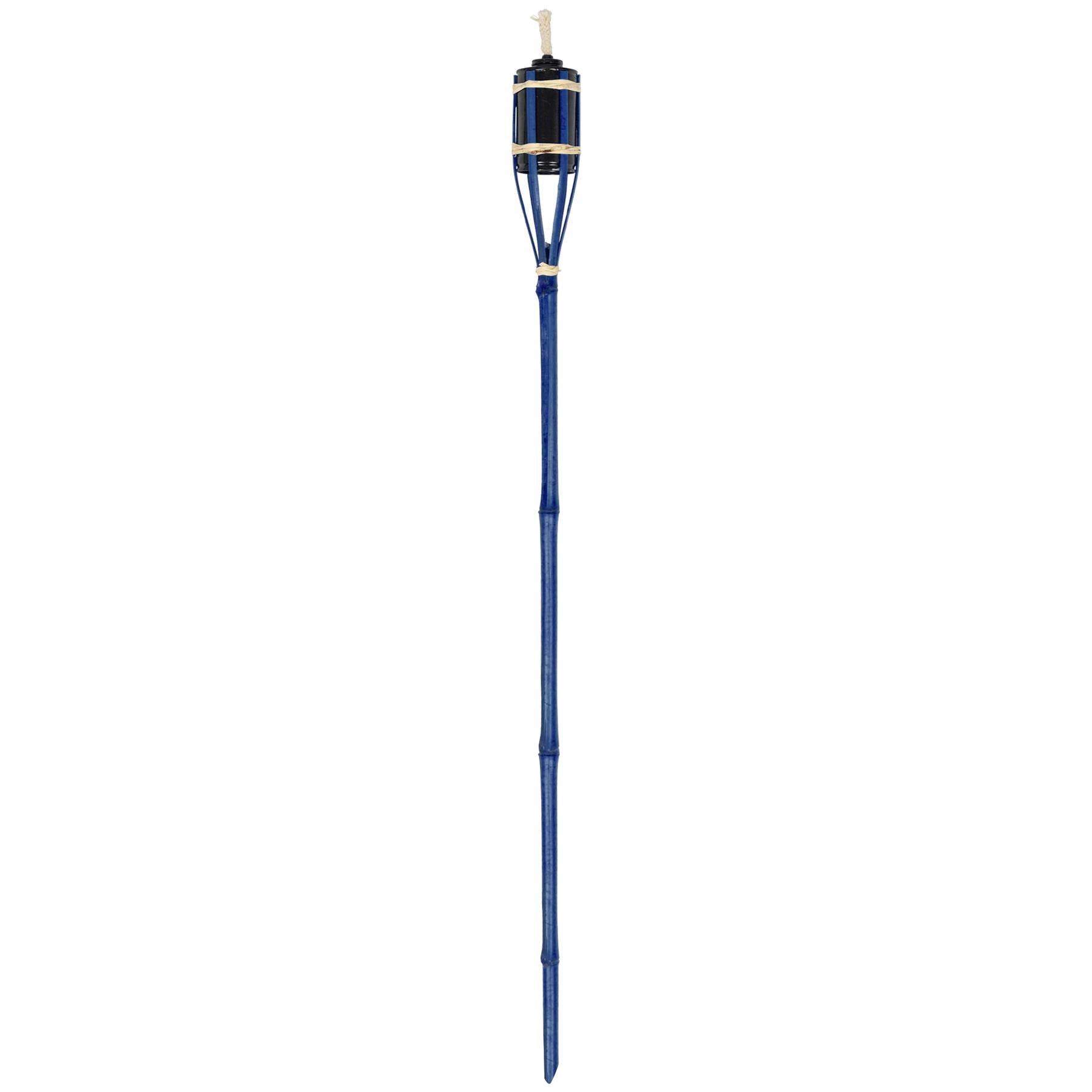 Blue Bamboo 113cm Garden Fire Torches - Pack of Six