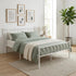 Double Metal Bed Frame - 4ft 6" - White