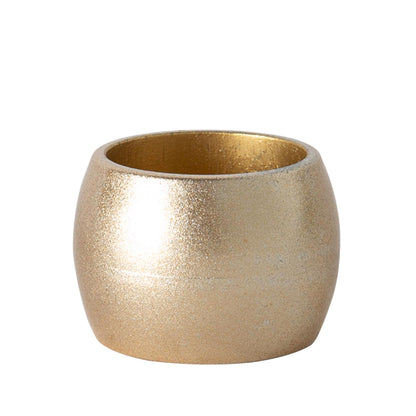 Metallic Gold Melamine Napkin Rings - Pack of Six