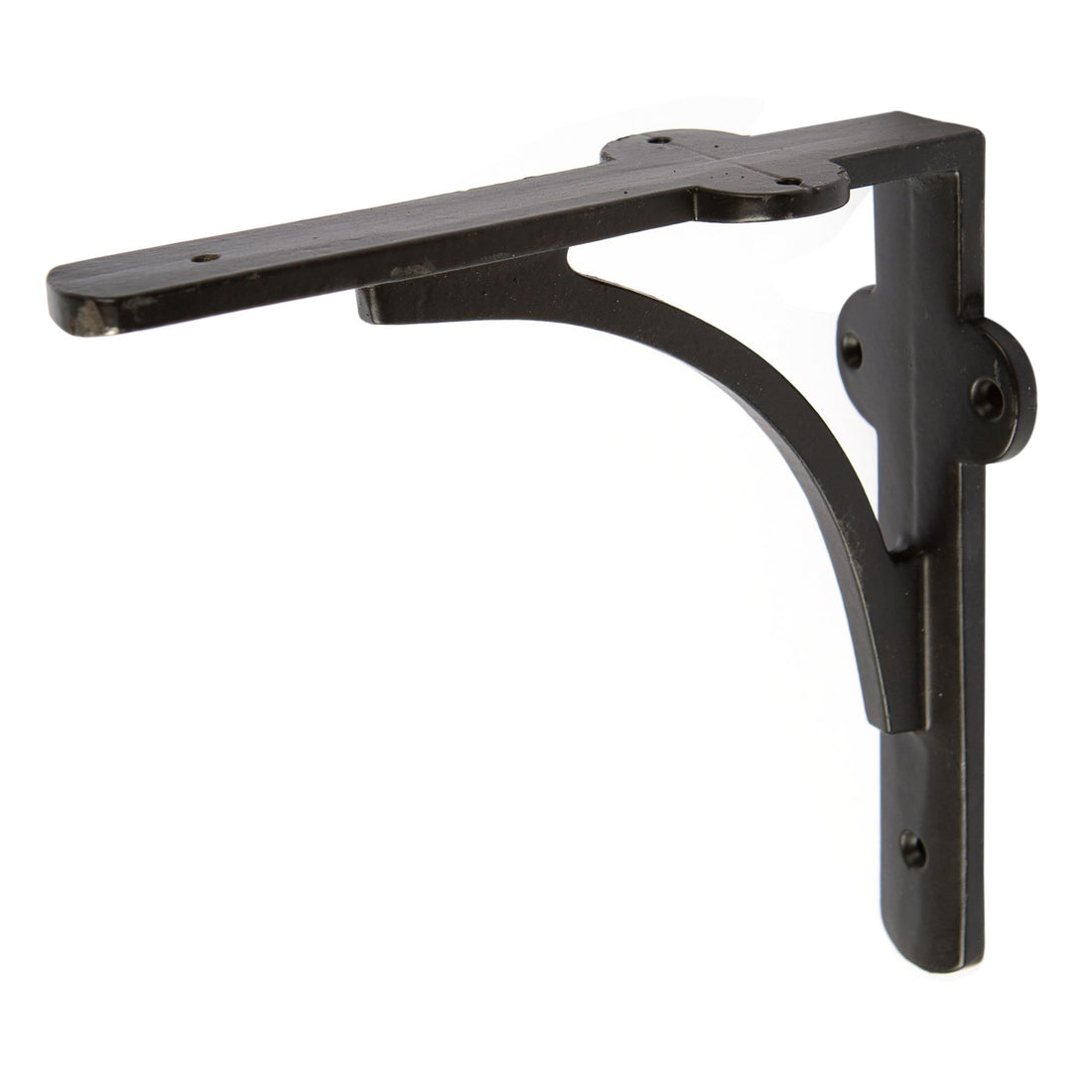 Black 150mm Curved Iron Shelf Bracket