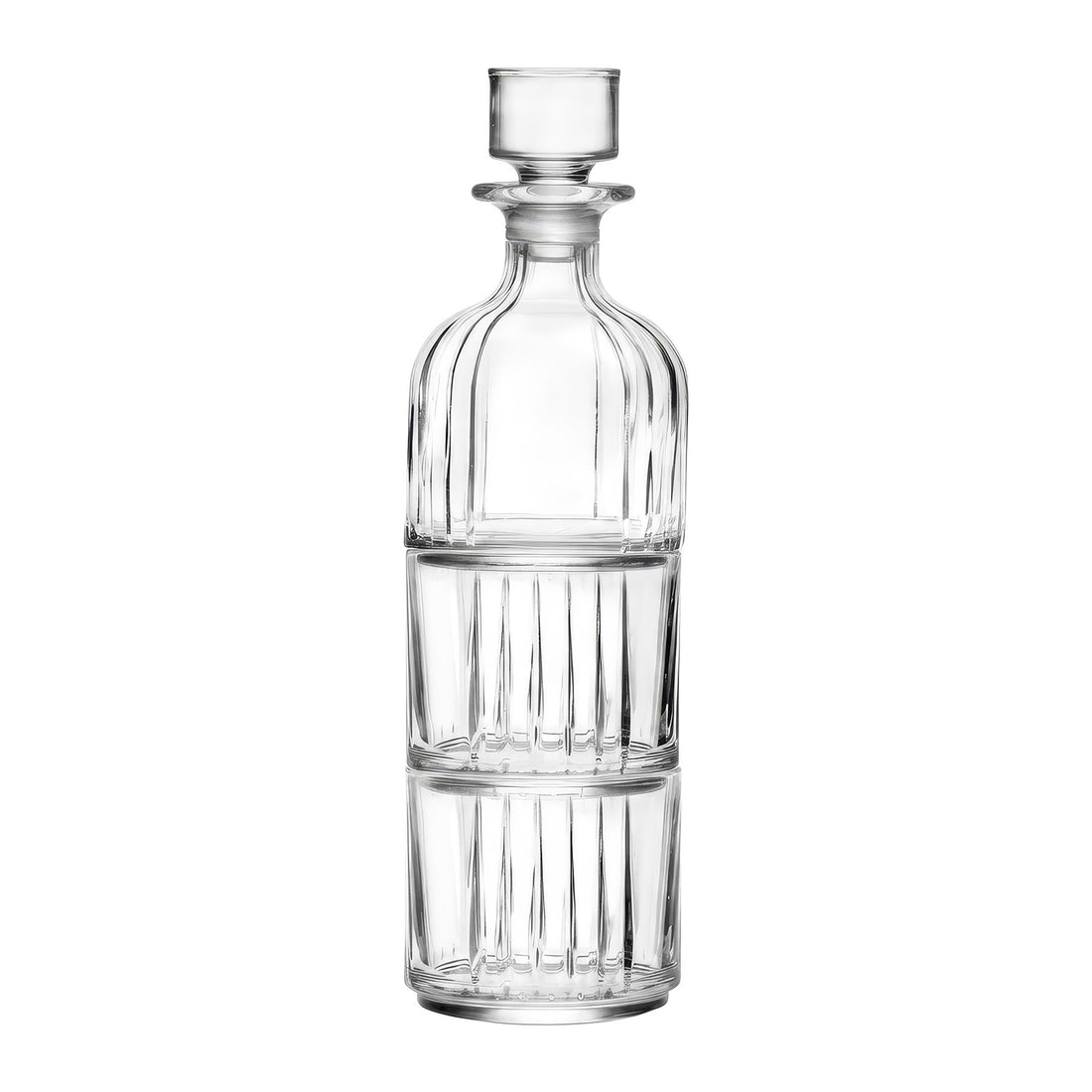 3 Piece 345ml Timeless Crystal Glass Whisky Decanter Set