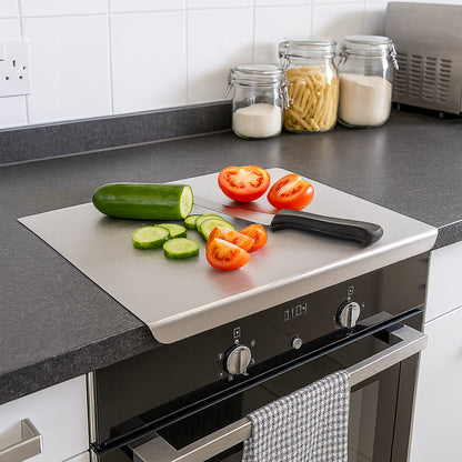 Stainless Steel Counter Edge Chopping Board - 40 x 30cm