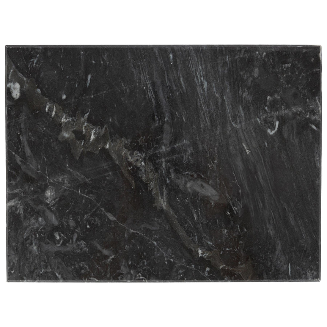 Black 40cm x 30cm Rectangular Marble Chopping Board