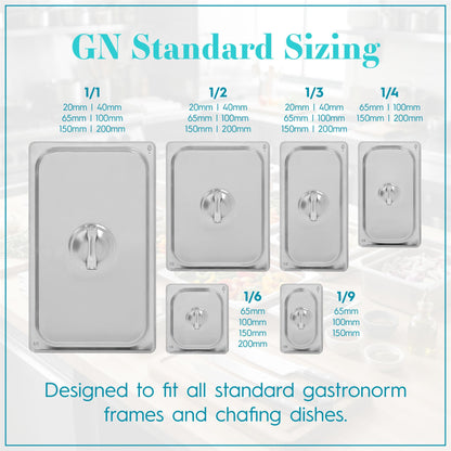 Stainless Steel Gastronorm Container - 1/4 150mm - 3.75L