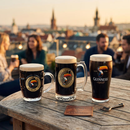 Guinness Toucan Dimpled Glass Tankard