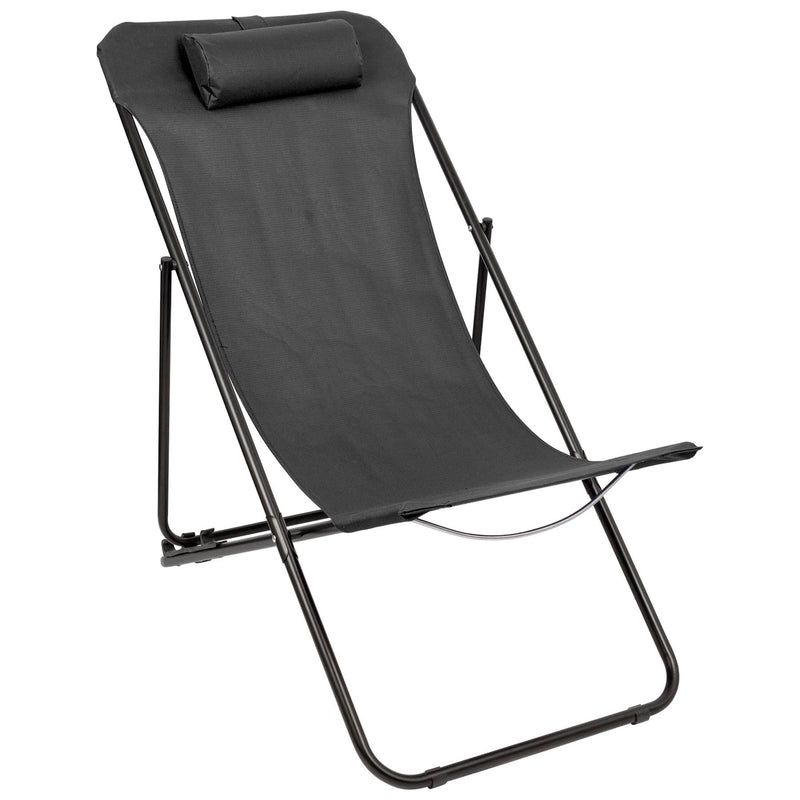 Folding Metal Deck Chair - By Harbour Housewares