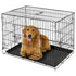 2 Door Metal Dog Crate with Removable Tray - Large