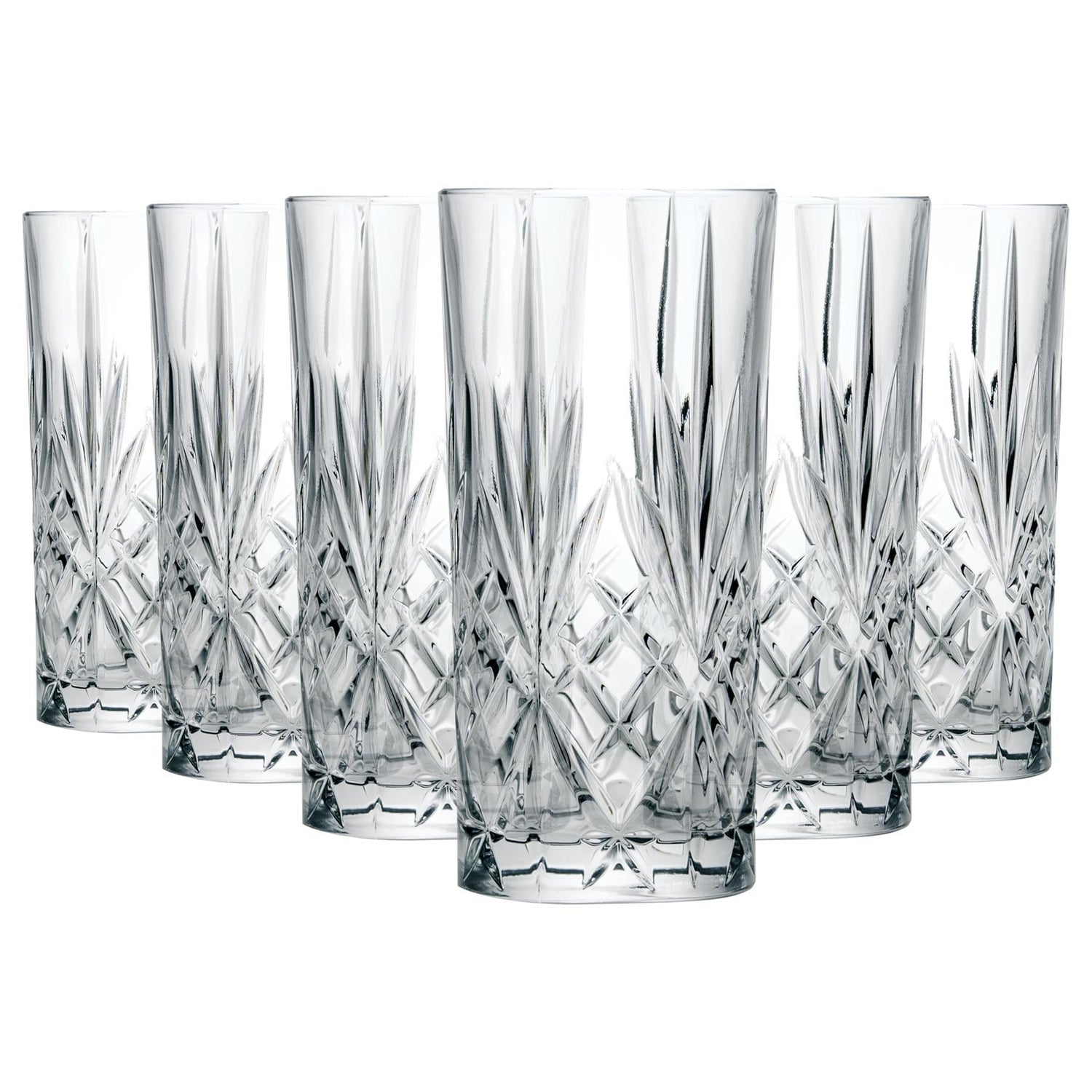 360ml Melodia Highball Glasses - Pack of 12 - By RCR Crystal