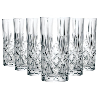 360ml Melodia Highball Glasses - Pack of 12 - By RCR Crystal
