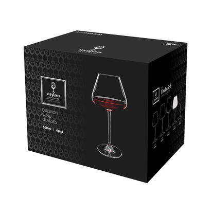 650ml Dulwich Crystal Red Wine Glasses - Pack of 6