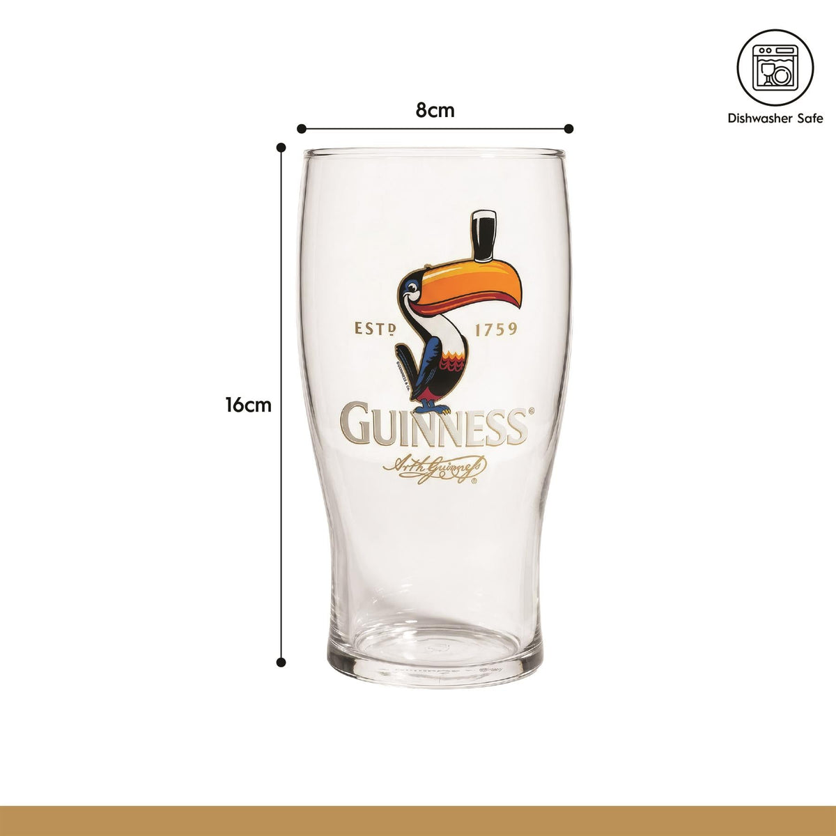Guinness 2pc Toucan Pint Glass Set