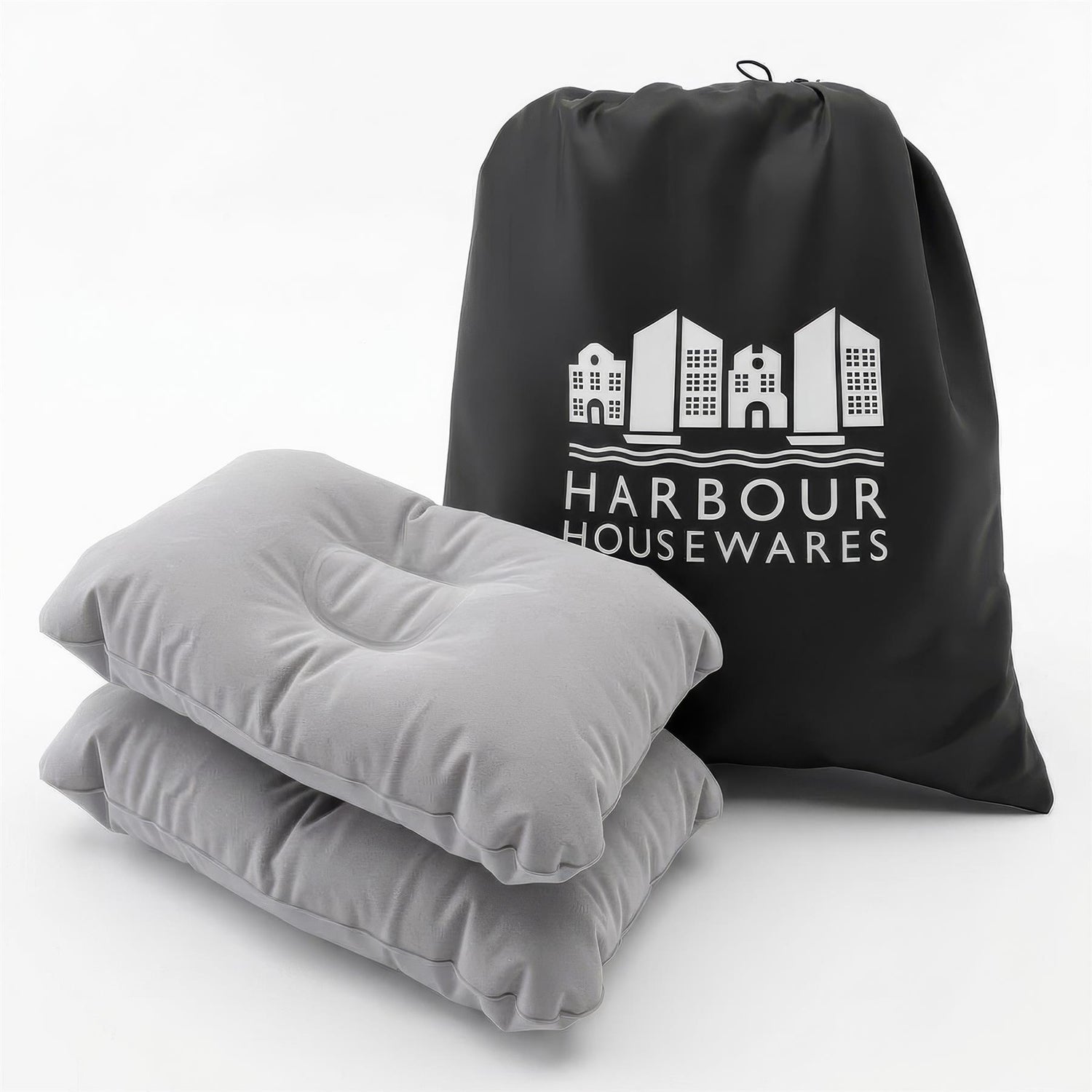 Double Airbed with Removable Electric Pump - Black/Grey
