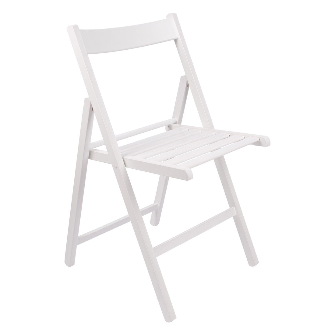 White Beech Wood Folding Chair