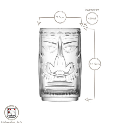 460ml Crystal Tiki Sardinia Highball Glasses - Pack of 4