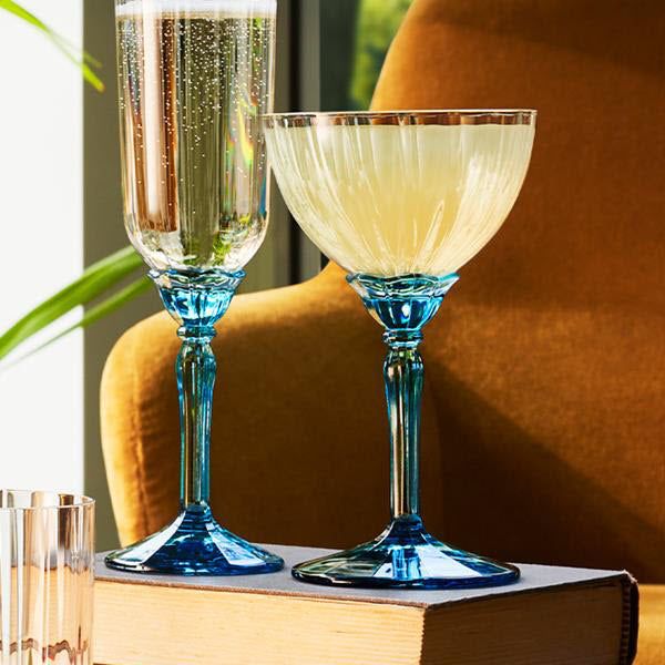 240ml Florian Champagne Cocktail Saucers - Pack of Six  - By Bormioli Rocco