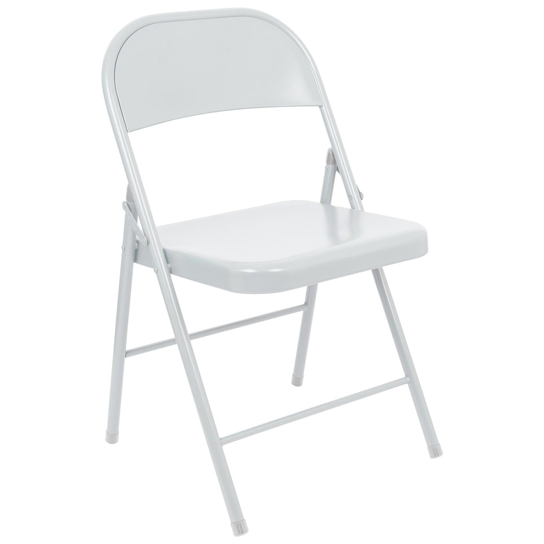 Matt White Metal Folding Chair