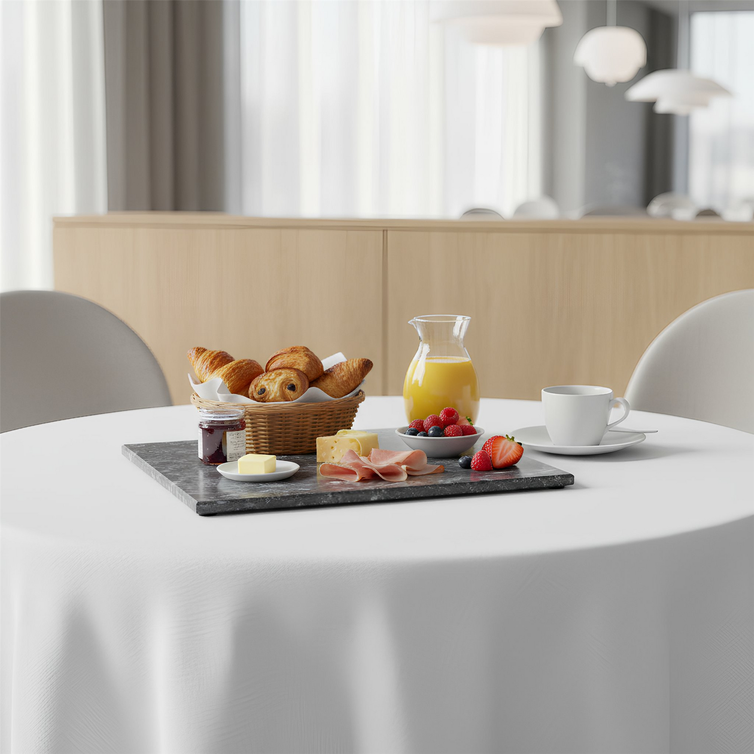 Marble Serving Board - 32.5 x 26cm - Black