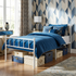 3ft Single Metal Bed Frame - White