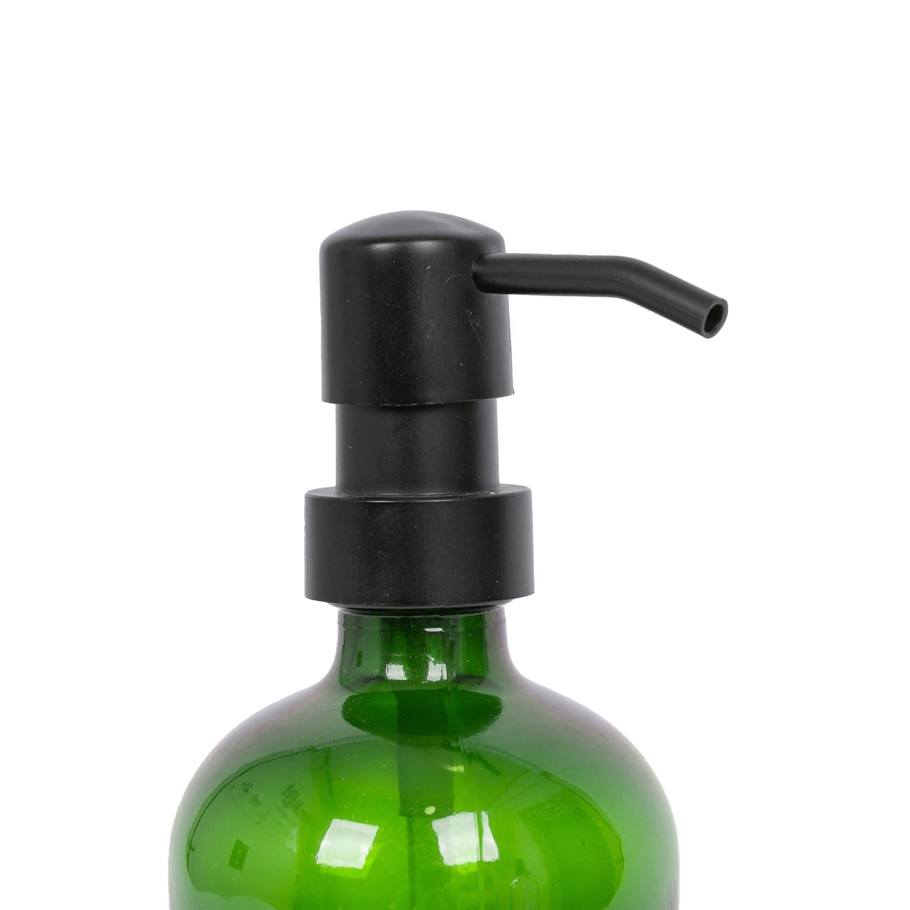 500ml Green Glass Soap Dispenser