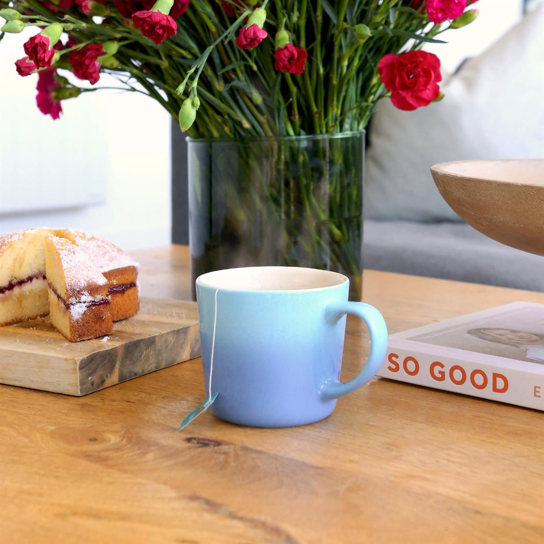 330ml Blue New Bone China Ombre Mug