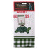 Guinness Tortoise Waffle Tea Towel - 48 x 65cm - White/Green