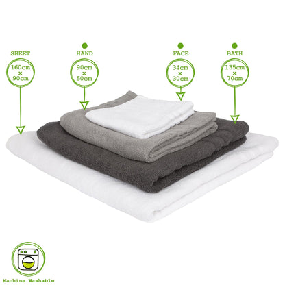 6pc Cotton Towels Set