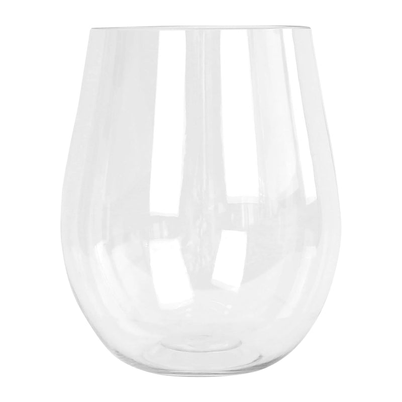 600ml Reusable Plastic Stemless Wine Glasses - Pack of 6 - By Argon Tableware