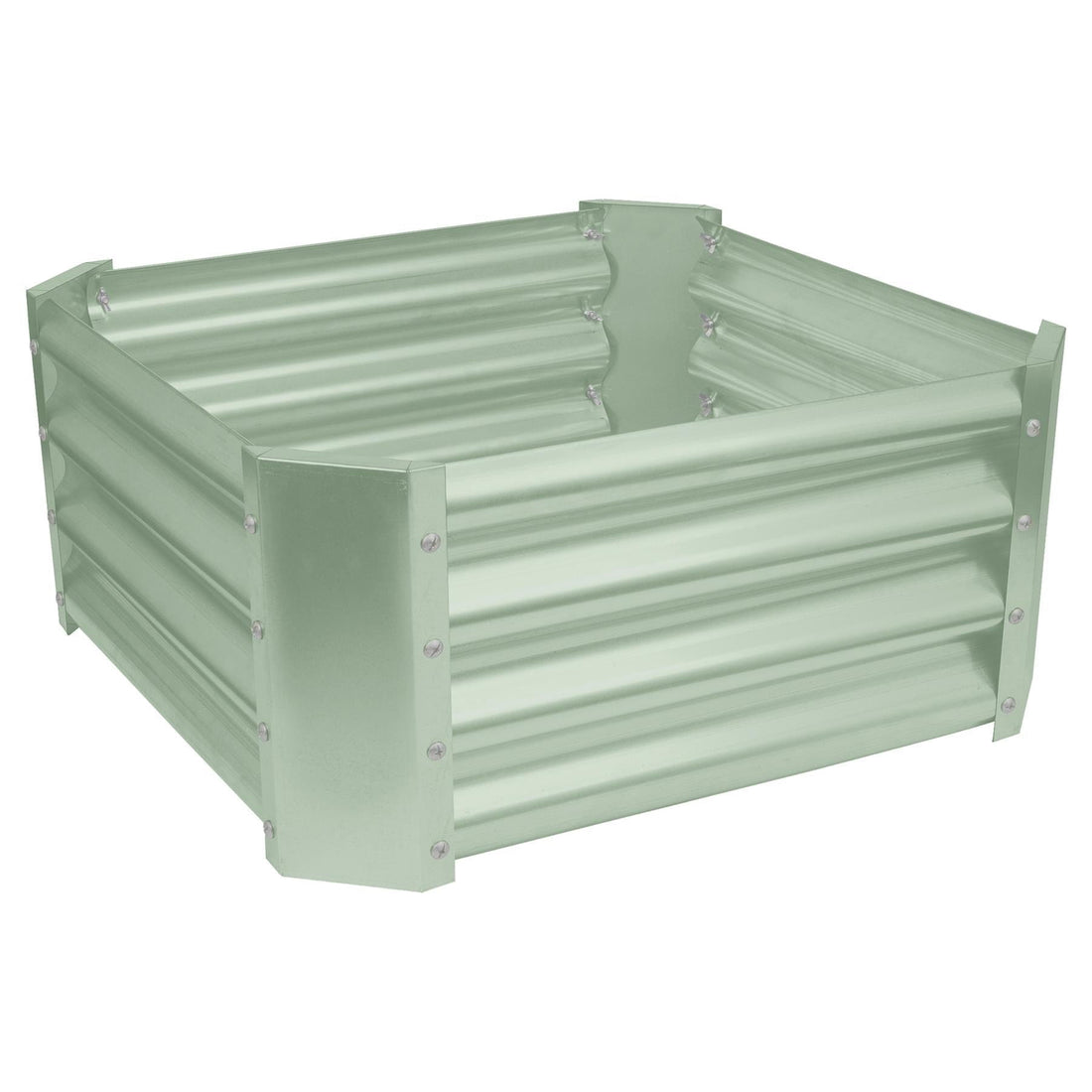 Green 60cm x 60cm Square Steel Raised Garden Bed
