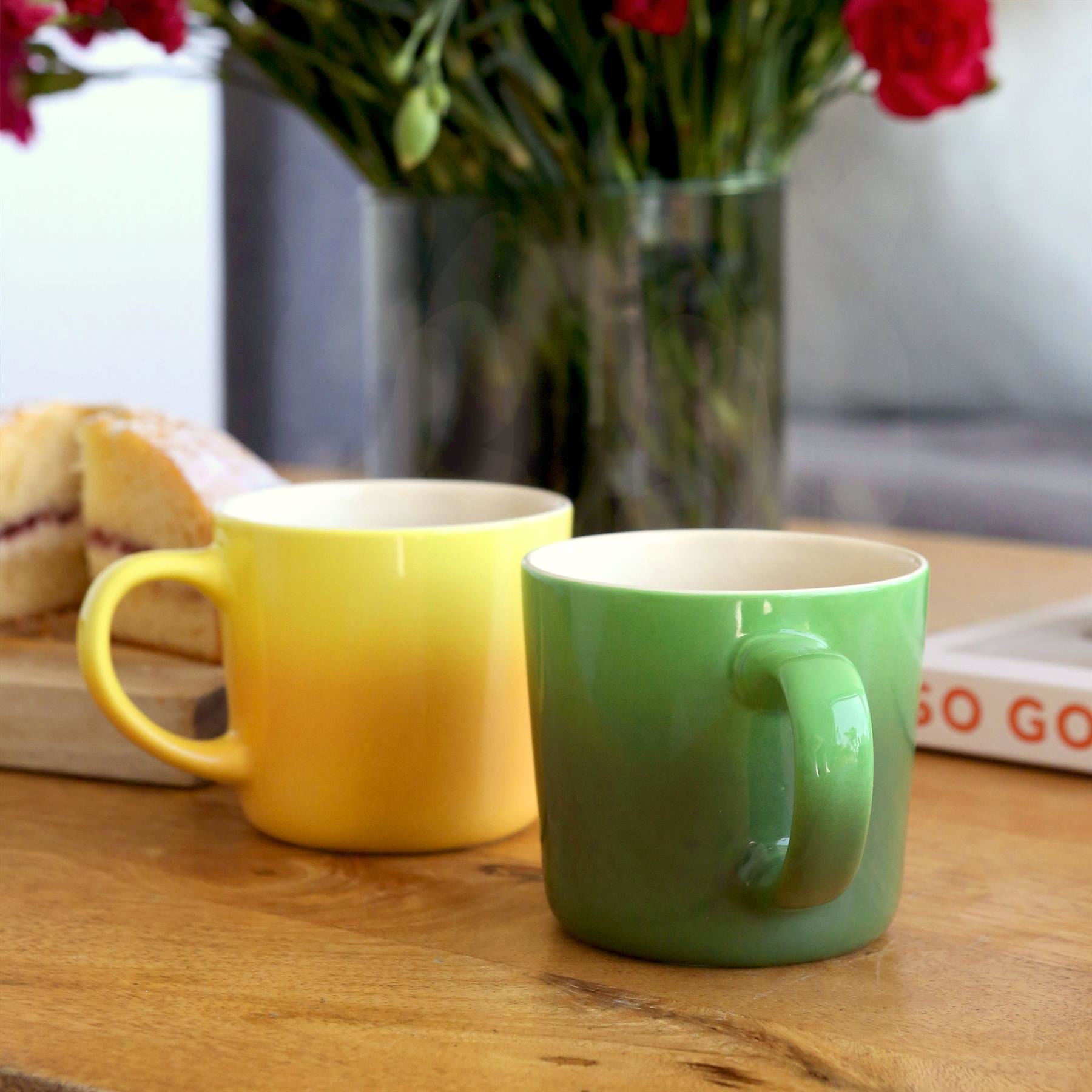 330ml Green New Bone China Ombre Mug