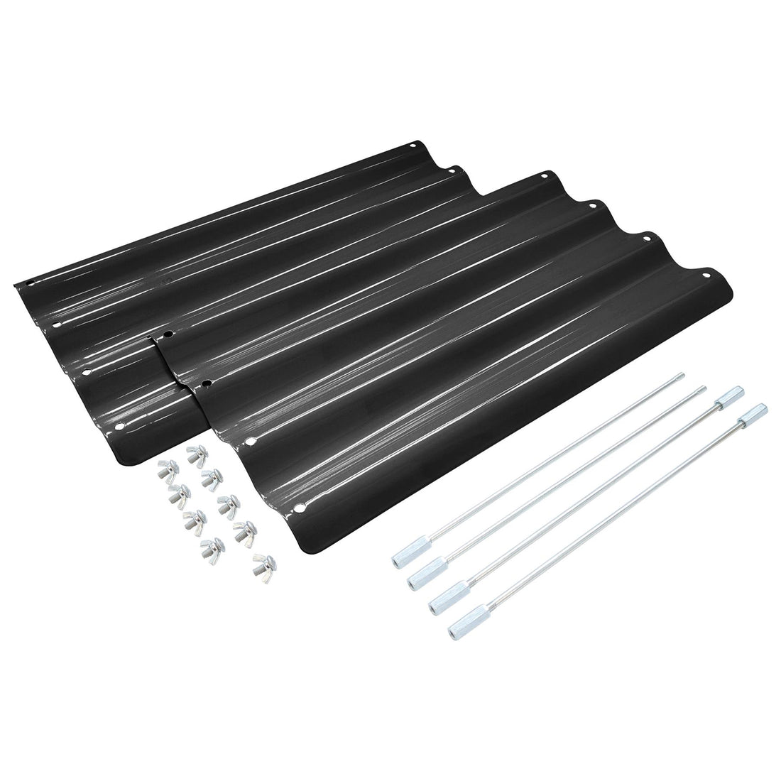 Anthracite 50cm Steel Raised Garden Bed Extension Set