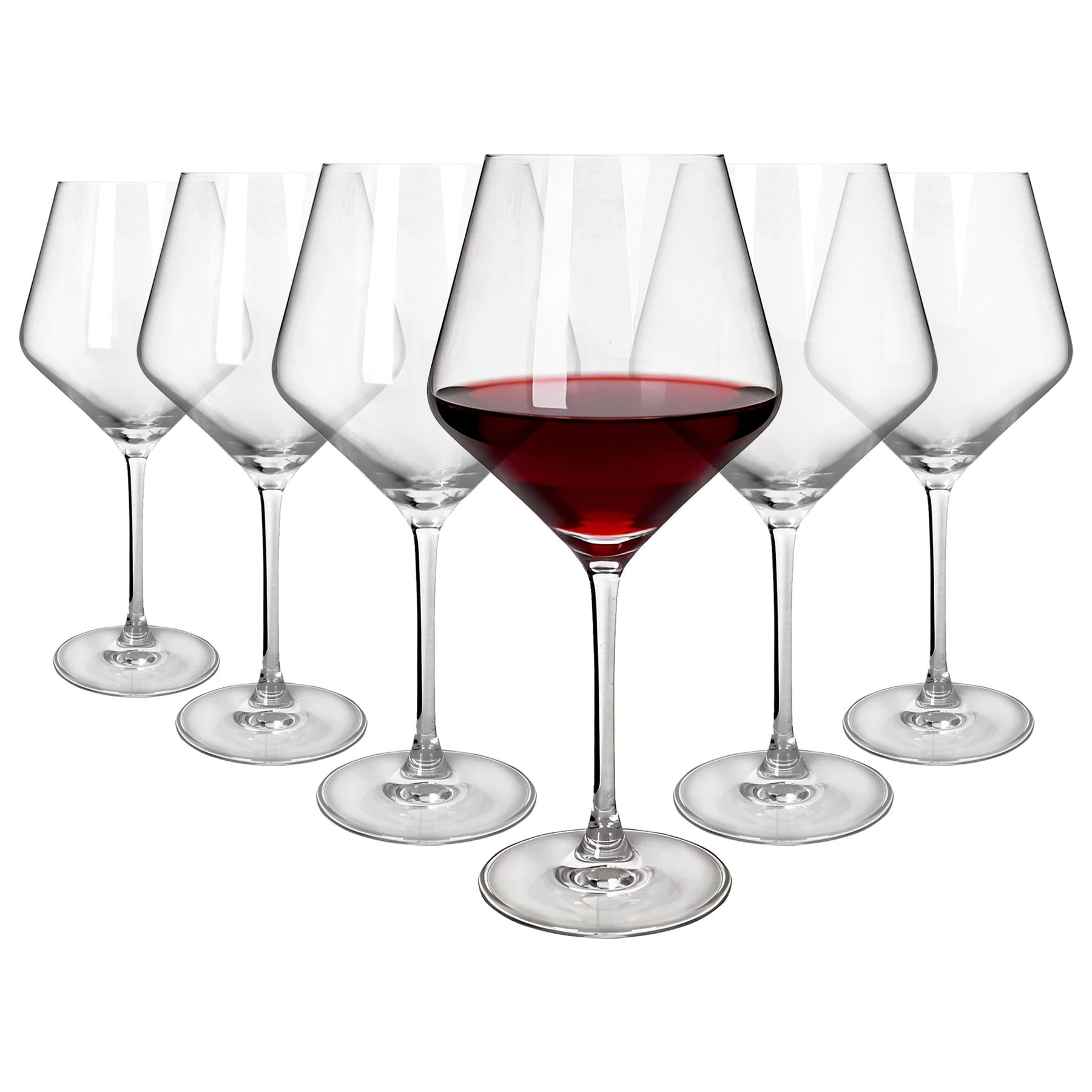 680ml Soho Crystal Red Wine Glasses - Pack of 6