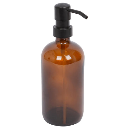 500ml Amber Glass Soap Dispenser