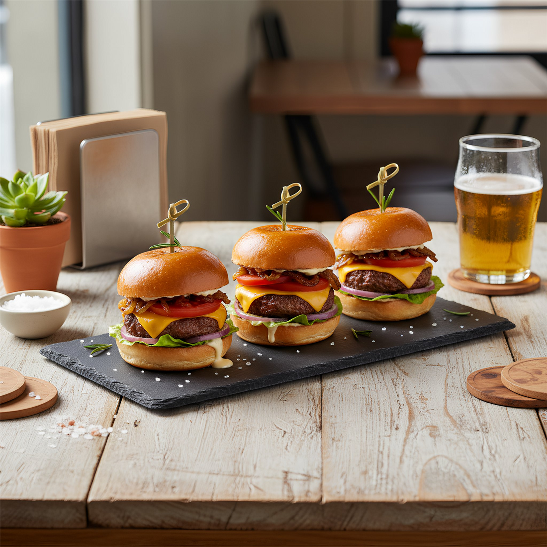 Natural Slate Serving Board - 20 x 11cm