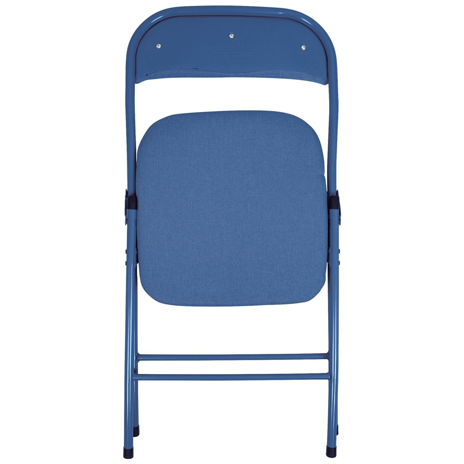 Blue Fabric Padded Folding Chair