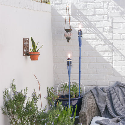 Blue Bamboo 60cm Garden Fire Torches - Pack of Six