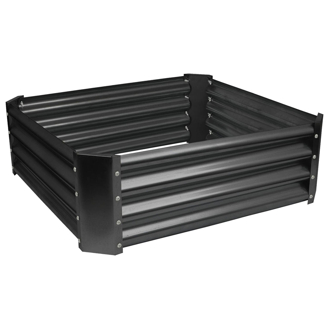 Anthracite 90cm x 90cm Square Steel Raised Garden Bed