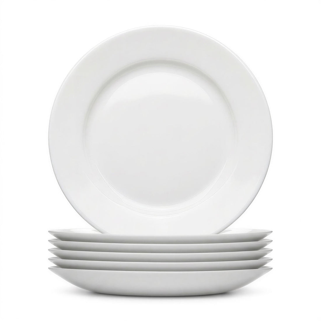 Round Opalware Dessert Plates - 19cm - White - Pack of 6