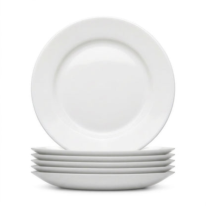 Round Opalware Dessert Plates - 19cm - White - Pack of 6