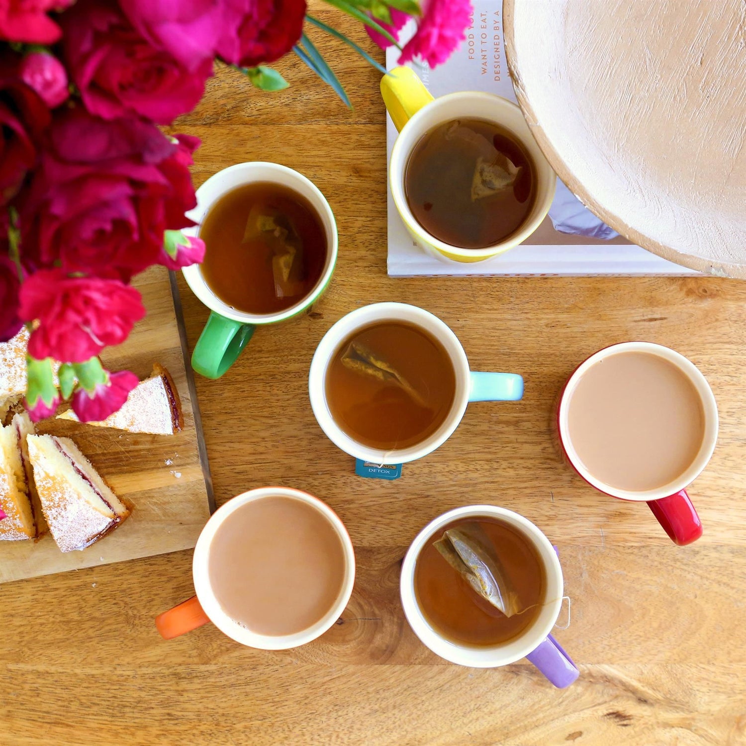 330ml Rainbow New Bone China Ombre Mugs - Pack of Six