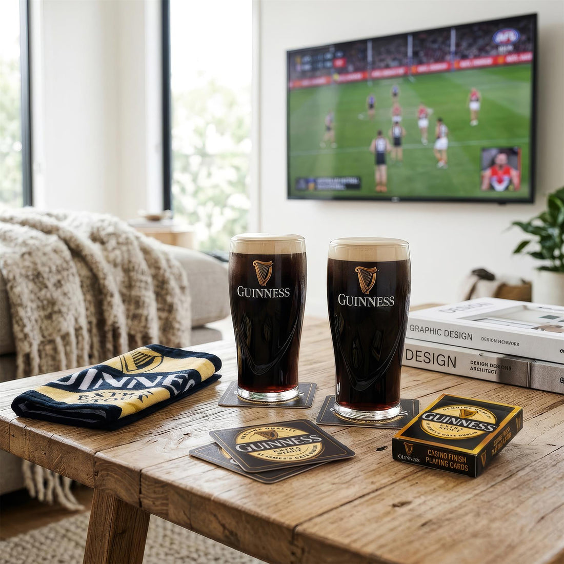 Guinness 8pc Home Bar Set