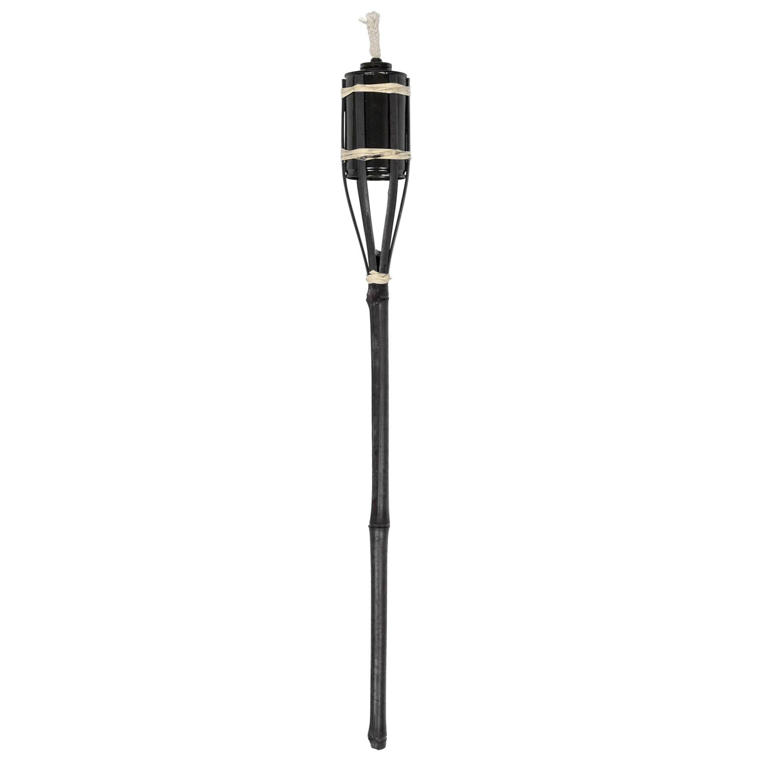 Black Bamboo 60cm Garden Fire Torches - Pack of Six