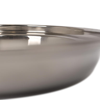 Deep Oval Stainless Steel Serving Dish - 20 x 14cm
