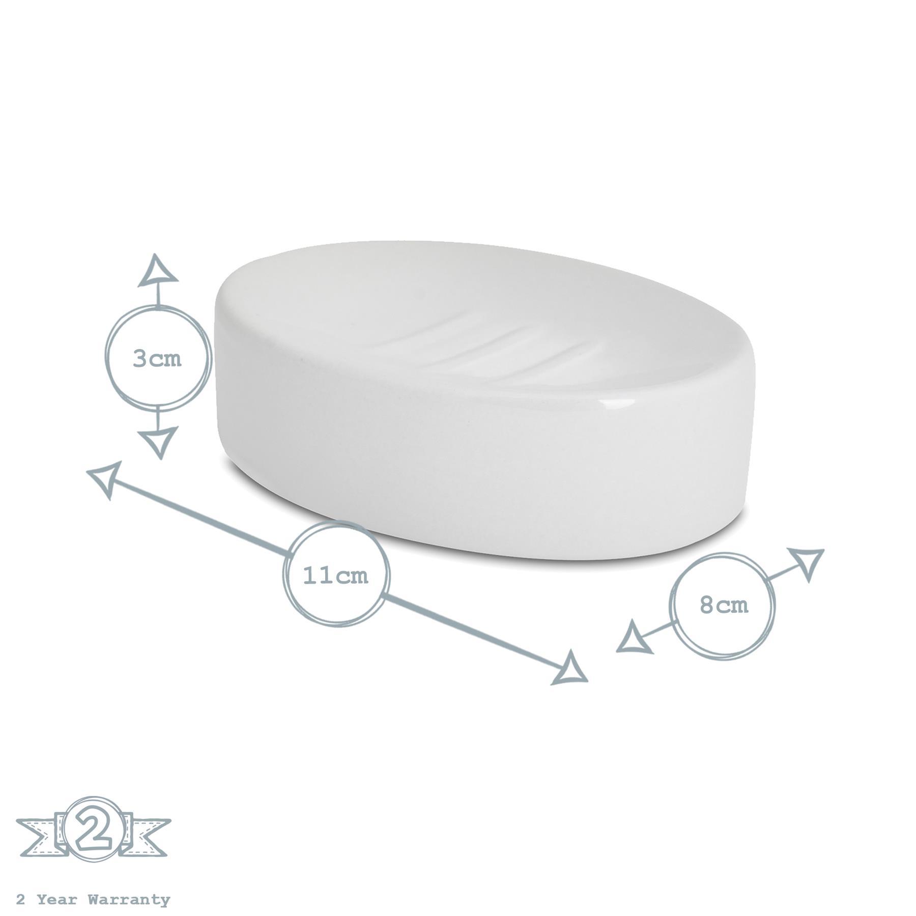 White Ceramic Soap Dish