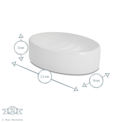 White Ceramic Soap Dish