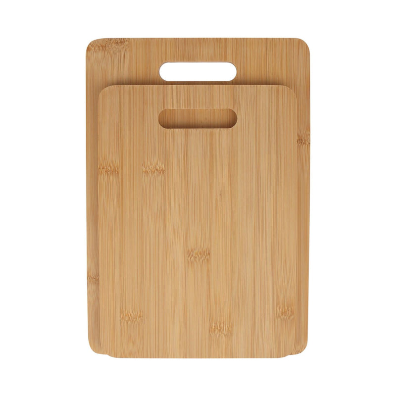 2pc Bamboo Chopping Board Set - By Excellent Houseware