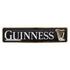 Guinness Contemporary Metal Tin Sign - 50 x 12cm - Black