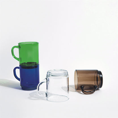 260ml Green Versailles Coffee Glasses - Pack of Six